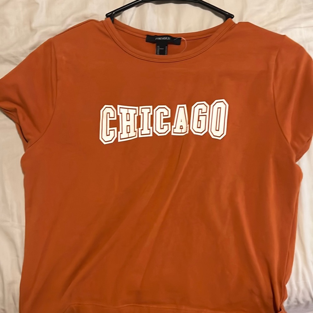 Orange Chicago top